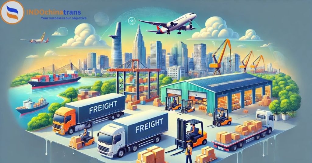 Nhận Chở Hàng Hóa Tại TP HCM - Vận Tải INDOCHINATRANS