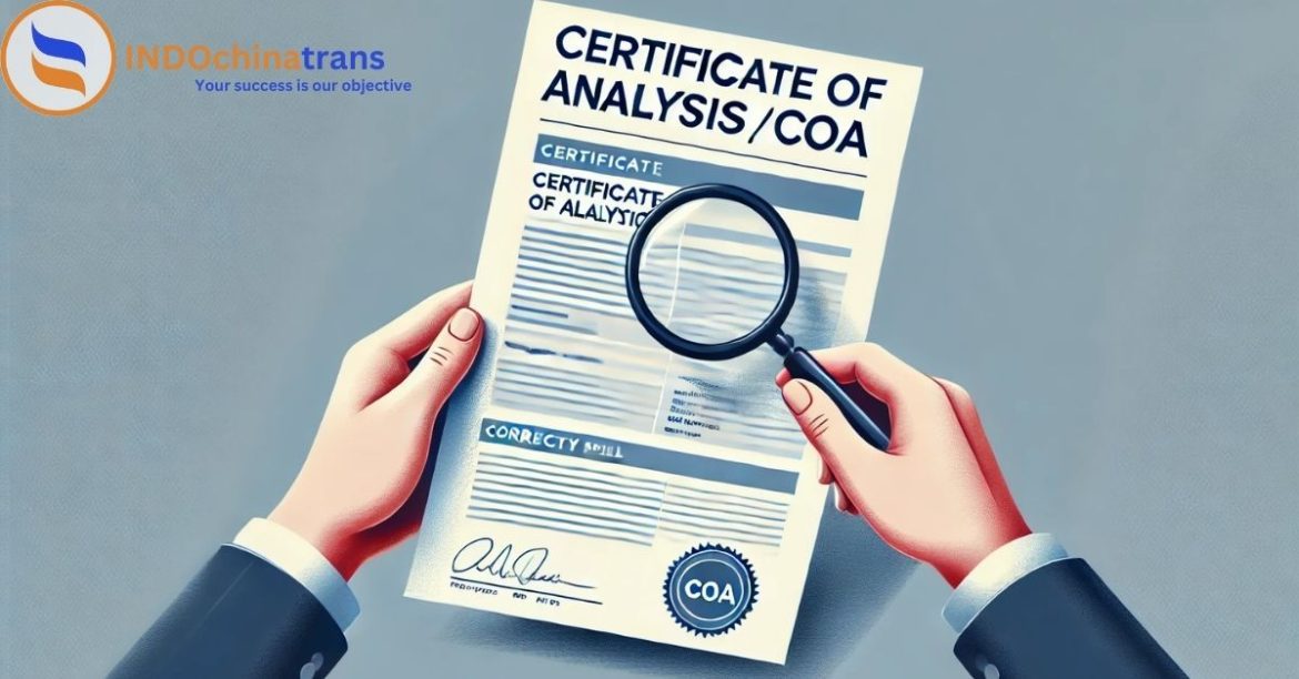 COA Là Gì? Tầm Quan Trọng Của COA Trong Xuất Nhập Khẩu